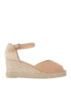 Castaã±er Castañer Woman Espadrilles Sand Size 9 Textile Fibers In Beige