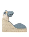 Castaã±er Chiara 110mm Wedge Espadrilles In Blue