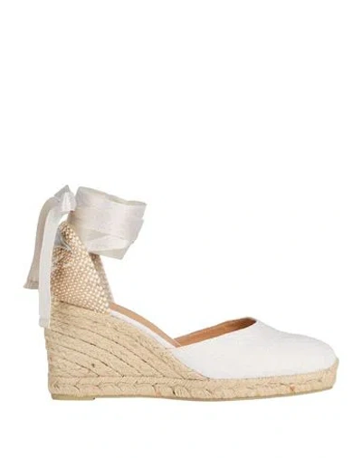 Castaã±er Castañer Woman Espadrilles White Size 10 Textile Fibers In White