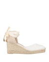 Castaã±er 'carina' Sandals In White