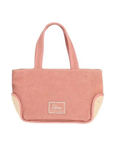 Castaã±er Castañer Woman Handbag Pastel Pink Size - Textile Fibers