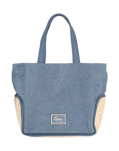 Castaã±er Castañer Woman Handbag Slate Blue Size - Textile Fibers