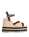 Castaã±er Fortuna Platform Sandals In Beige
