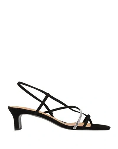 Castaã±er Castañer Woman Sandals Black Size 7.5 Leather