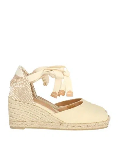 Castaã±er Castañer Woman Sandals Ivory Size 5 Leather In White