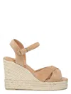 Castaã±er Blaudell Canvas Wedge Espadrille Sandals In Multi