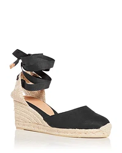 Castaã±er Women's Carina Espadrille Wedge Sandals In Black