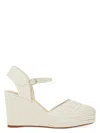 Castaã±er 'carolyn' White Wedges With Strap In White