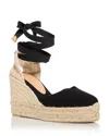 Castaã±er Women's Chiara Espadrille Wedge Sandals In Negro