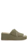 Castaã±er Castañer Woman Sandals Military Green Size 6.5 Textile Fibers