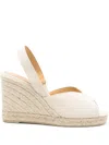 CASTAÃ±ER WOMEN'S FLAT SHOES IVORY
