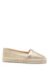 Castaã±er Castañer Kenda Leather Espadrilles In Golden