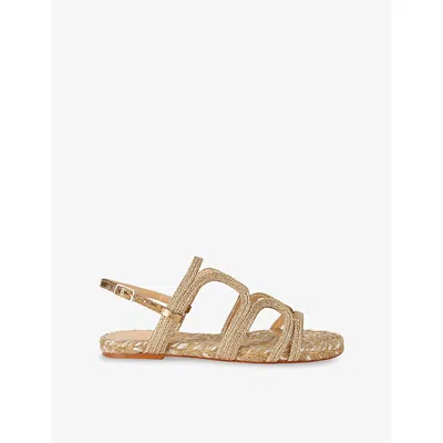 Castaã±er Womens Castaner Pitra 266 Woven Sandals In Oro Viejo