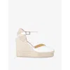 Castaã±er Womens Castaner Chiara Lace-up Cotton-canvas Espadrilles In White