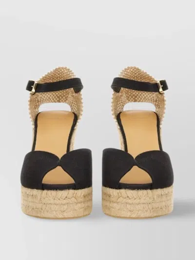 Castaã±er Woven Texture Espadrille Sandalwood