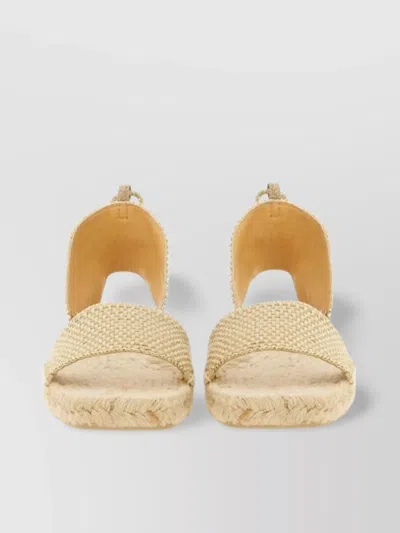 Castaã±er "woven Texture" Open Toe Espadrille