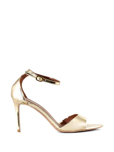 Castagna Aida Metallic-effect Leather Sandals In Gold