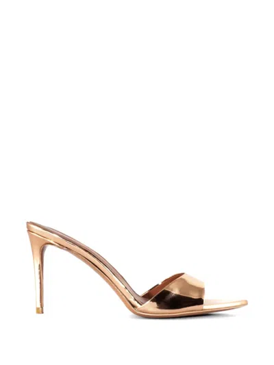 Castagna Alixia Metallic-effect Sandals In Gold