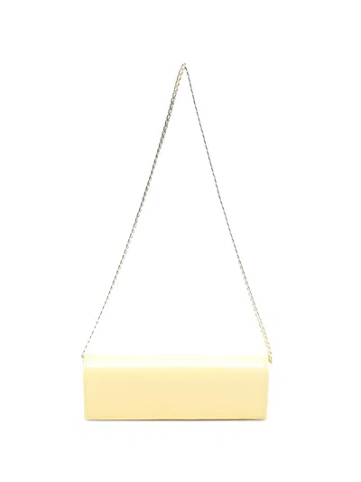 Castagna Chain Clutch Bag In Yellow