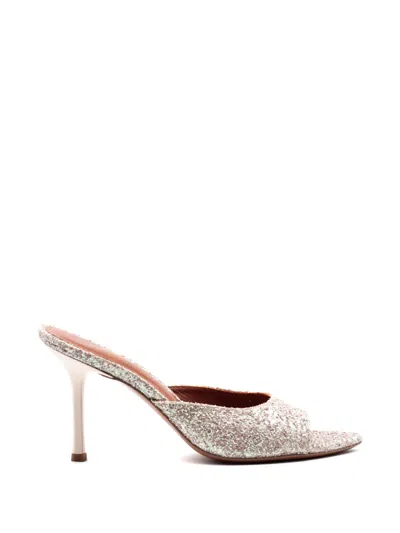 Castagna Connie Glitter-embellished Sandals In Silver