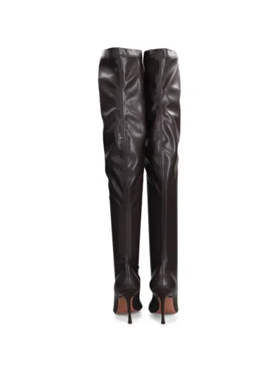 Castagna Marlene Pointed-toe Over-the-knee Boots In Black