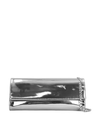 Castagna Metallic-effect Chain-strap Shoulder Bag In Silver