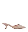Castagna Sandals Pink In Neutral