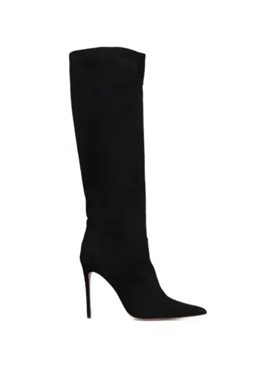Castagna Smirne Pointed-toe Stiletto-heel Boots In Black