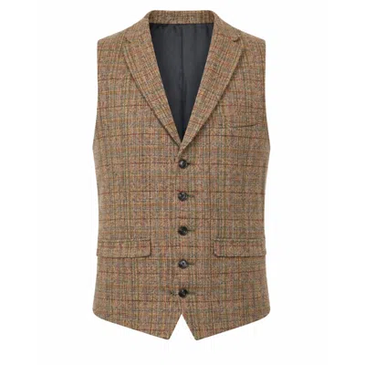 Castaneda Men's Brown  Country Tailored Vest