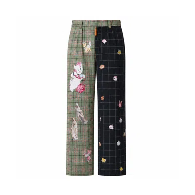 Castaneda Men's  Gâteau Suit Trousers In Multi