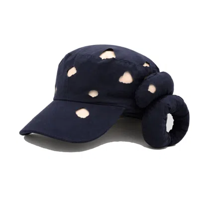 Castaneda Women's Blue  Night Baker Boy Hat Faune