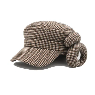 Castaneda Women's Brown  Country Baker Boy Hat Faune