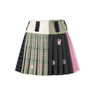 Castaneda Women's  Gâteau Pleated Mini-skirt In Multi