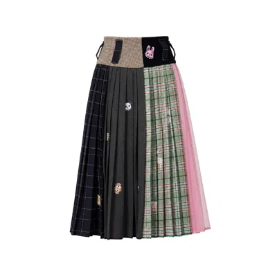 Castaneda Women's  Gâteau Pleated Skirt In Multi