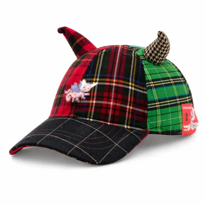 Castaneda Women's  Rainbow Baseball Cap Monstre In Black