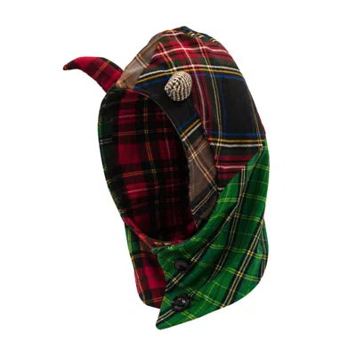 Castaneda Women's  Rainbow Button-up Balaclava In Multi
