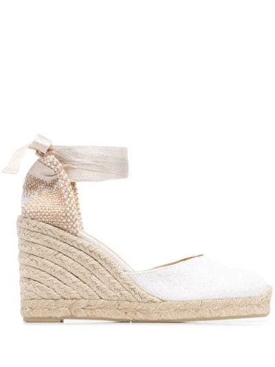 Castaner Since 1927 Carina Raffia Wedge Espadrilles In White