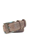 Castangia Alligator-skin Buckle Belt