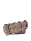 Castangia Alligator-skin Buckle Belt
