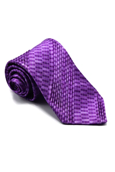Castangia Patterned Silk Tie In Purple