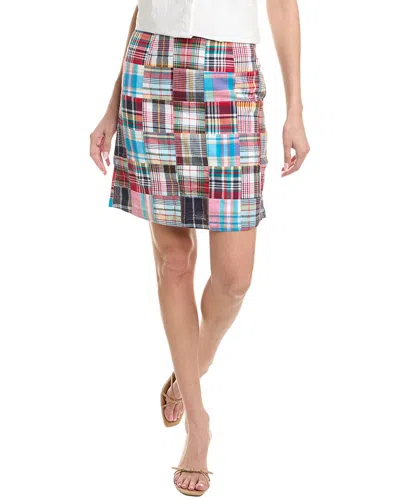 Castaway Ali Skirt Hingham Patch Madras In Multi