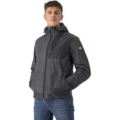 Pre-owned Castelli Riscalda Puffy Jacket - Men's In Gray