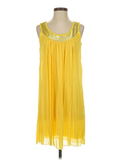 Pre-owned Casting Casual Dress In Yellow