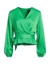 Casting Woman Top Green Size 10 Polyester In Green