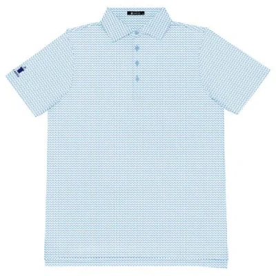 Castle Golf Castle Print Performance Polo Shirt In Multi