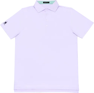 Castle Golf Performance Brushed Polo Shirt In Purple