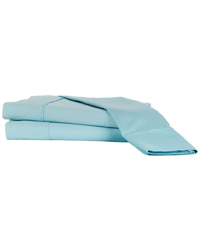 Castle Hill London 310tc Solid Sateen 4pc Sheet Set In Blue