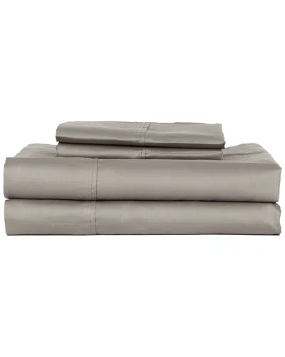 CASTLE HILL LONDON CASTLE HILL LONDON 410 THREAD COUNT SOLID SATEEN 4PC SHEET SET