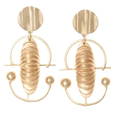 Castlecliff Women's Gold Ashoka Earring