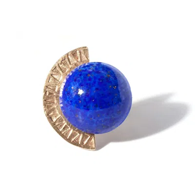 Castlecliff Women's Gold / Blue Zodiac Stone Ring In Multi